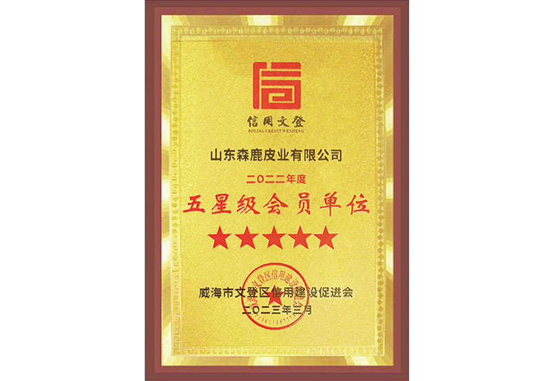 五星级会员单位 五星级会员单位